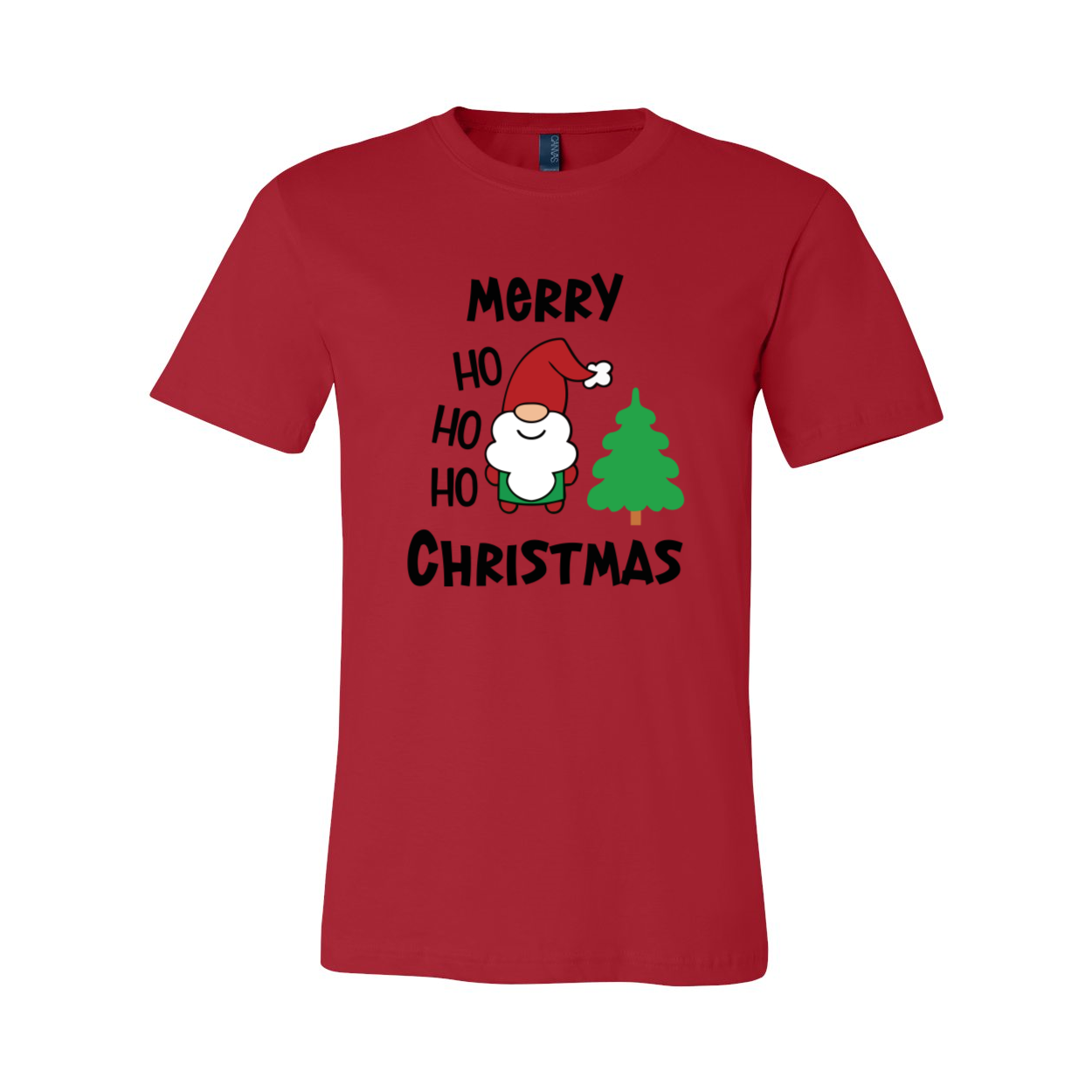 Merry Ho Ho Ho Christmas Shirt displayed in various colors, showcasing its festive design and comfortable fit.