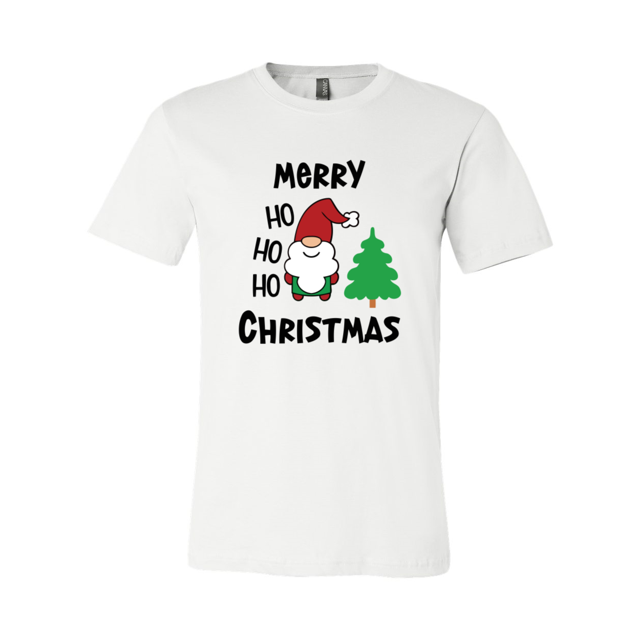 Merry Ho Ho Ho Christmas Shirt displayed in various colors, showcasing its festive design and comfortable fit.