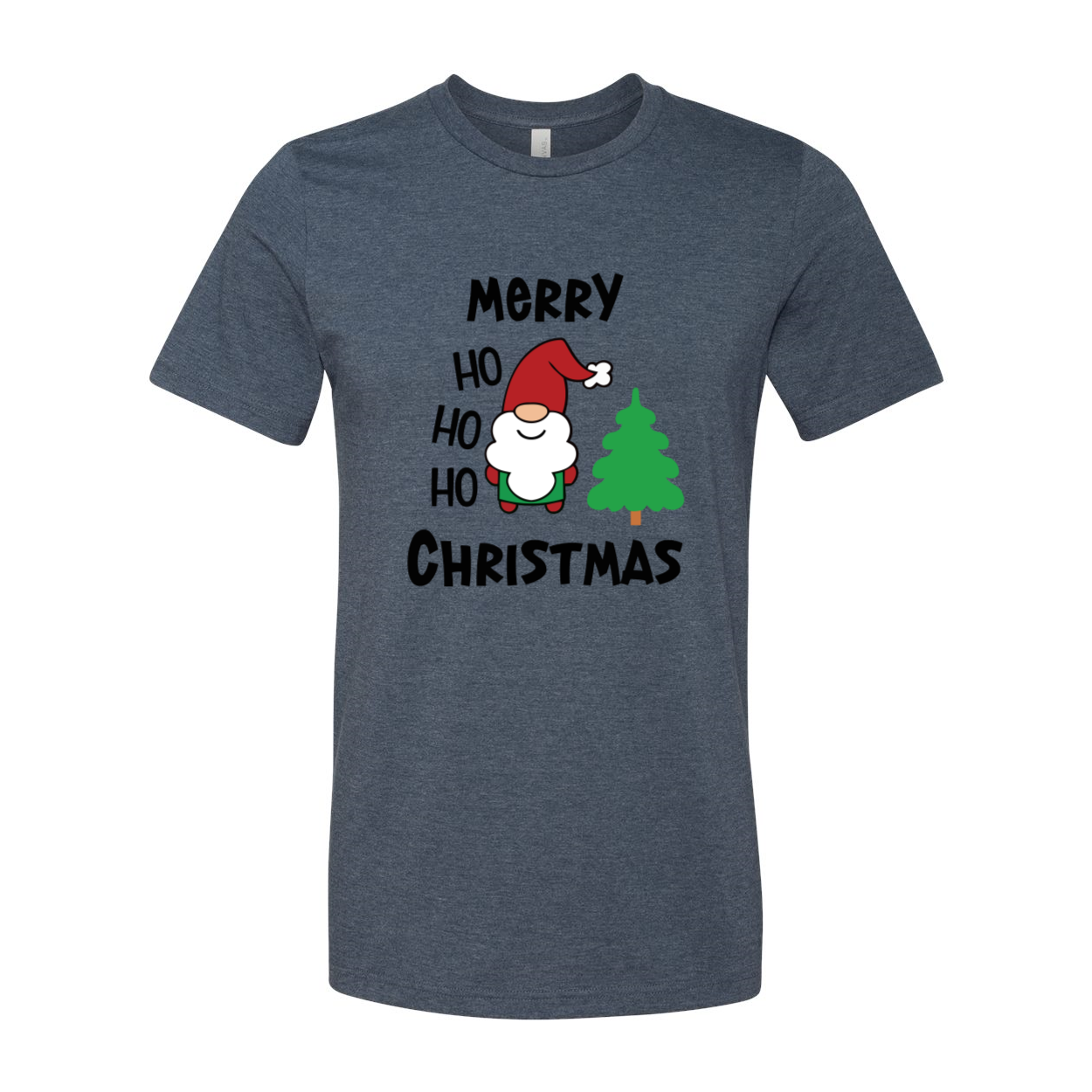 Merry Ho Ho Ho Christmas Shirt displayed in various colors, showcasing its festive design and comfortable fit.