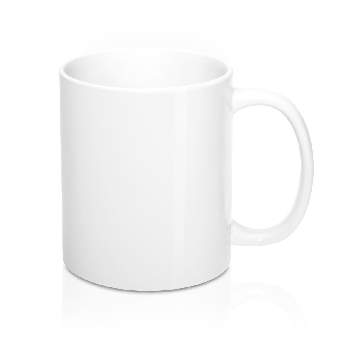A white ceramic mug with rounded corners and a C-handle, featuring the phrase 'Must Be Taken In Small Doses'.