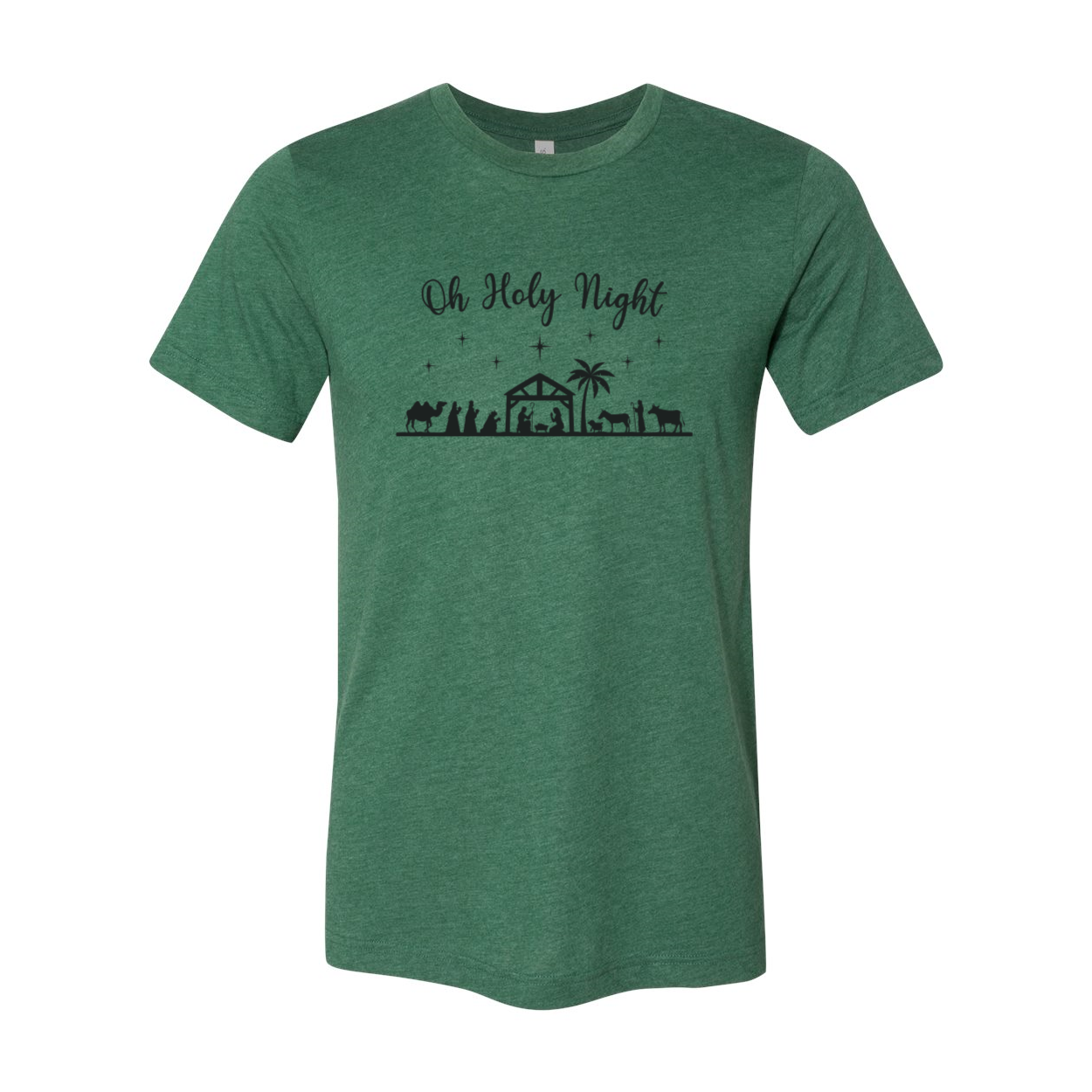Oh Holy Night Shirt displayed in various colors, showcasing its comfortable fit and high-quality print.