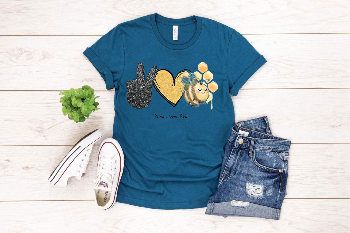 Main Peace Love Bees Shirt image
