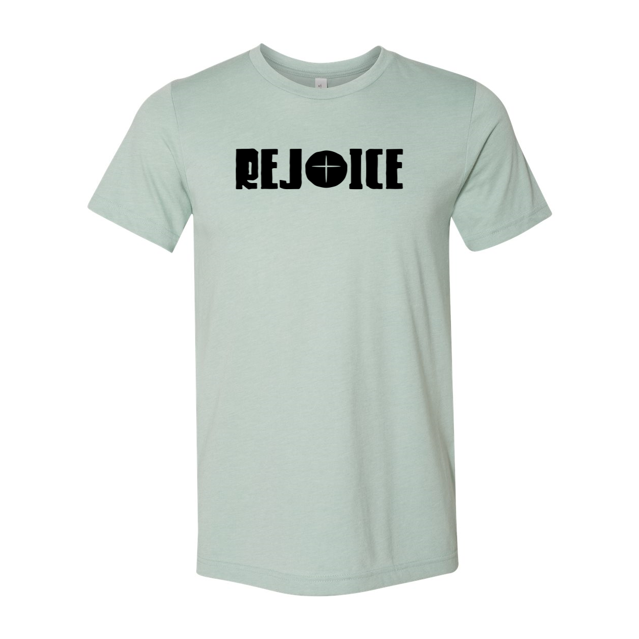 Rejoice Unisex T-shirt in various colors, showcasing its soft fabric and stylish design.