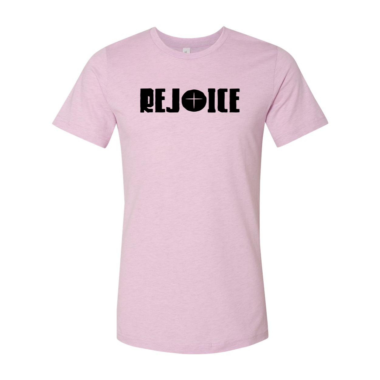 Rejoice Unisex T-shirt in various colors, showcasing its soft fabric and stylish design.