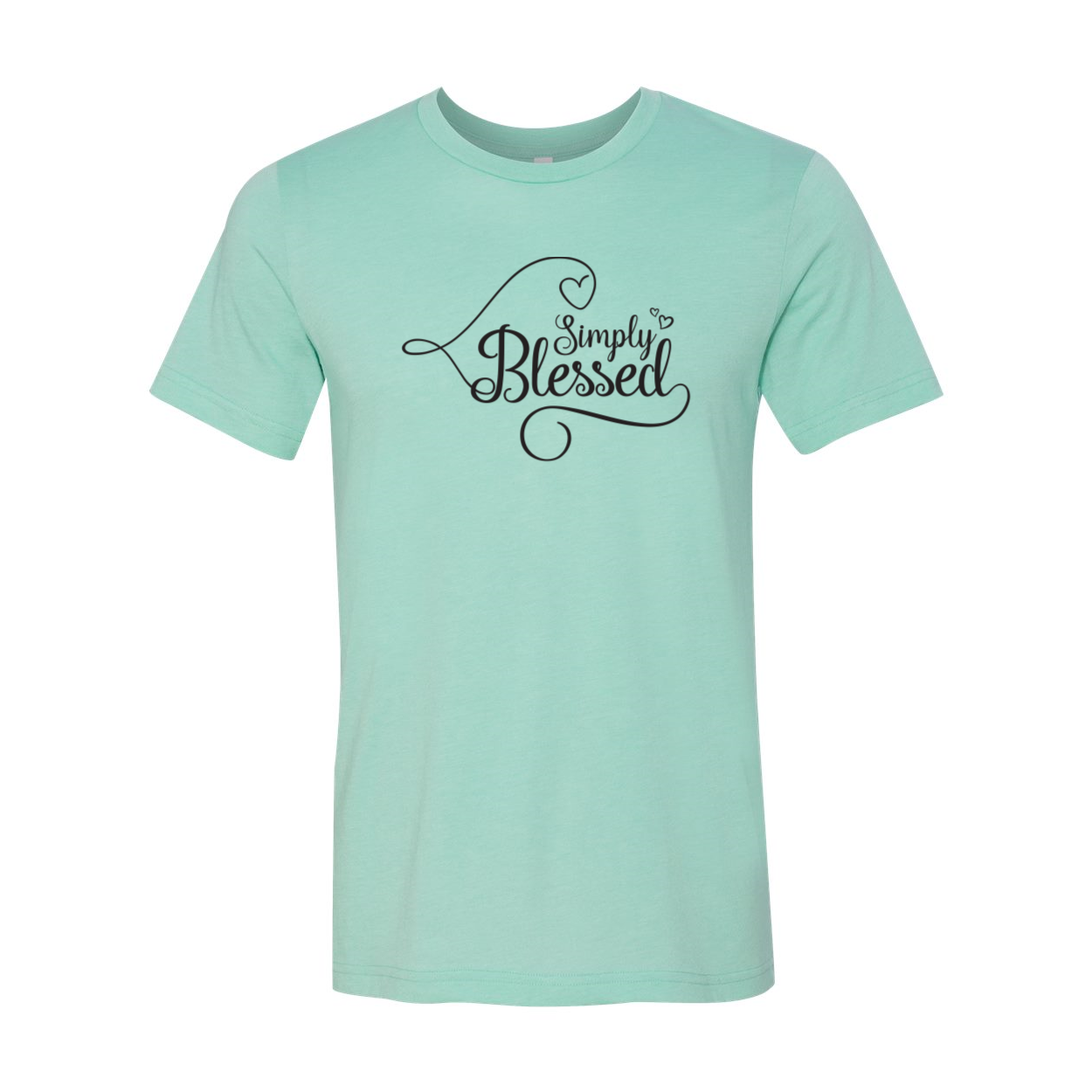 Simply Blessed Shirt in various colors, showcasing its comfortable fit and high-quality print.