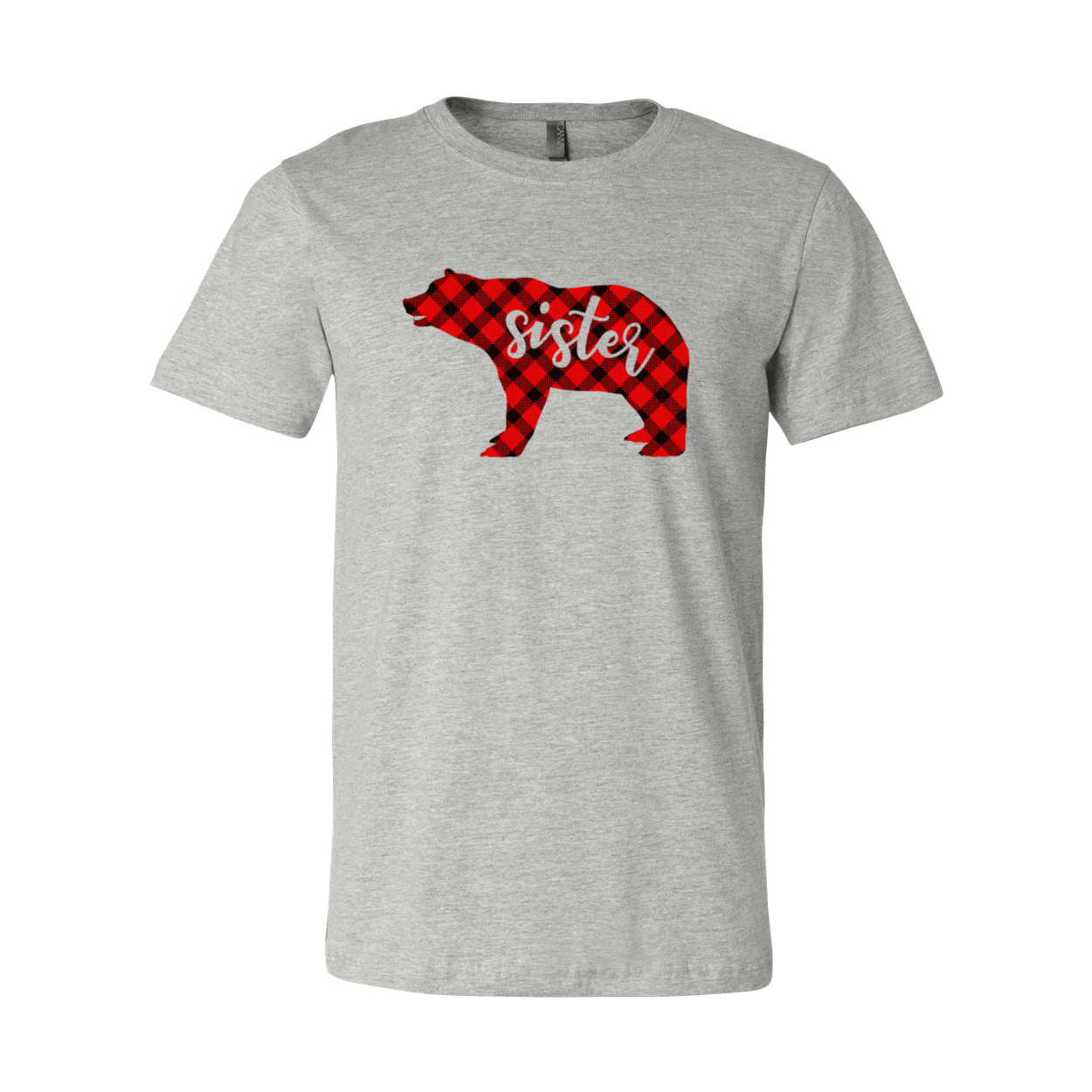 A stylish unisex Sister Bear Shirt made from soft ring spun cotton, available in multiple colors and sizes.