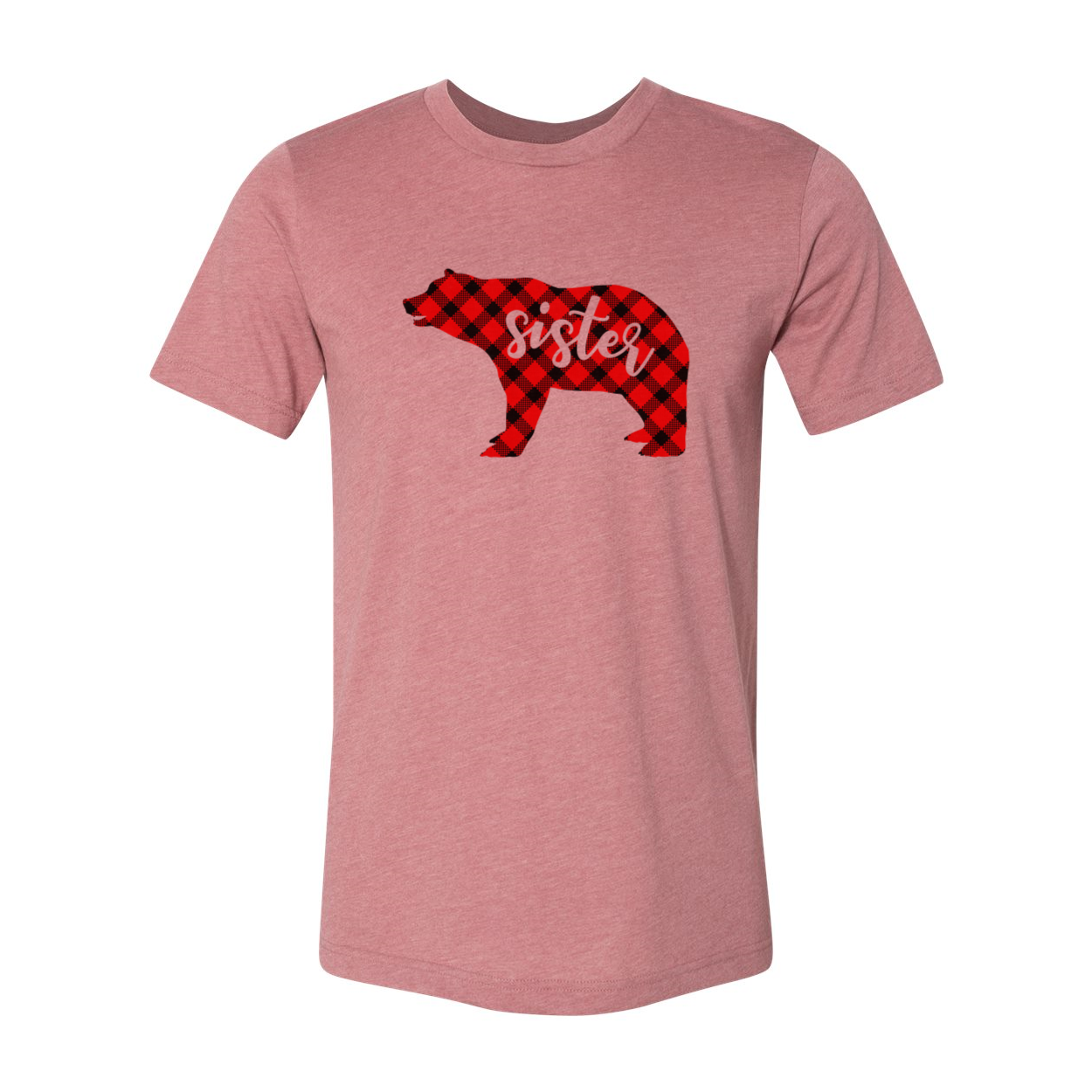 A stylish unisex Sister Bear Shirt made from soft ring spun cotton, available in multiple colors and sizes.