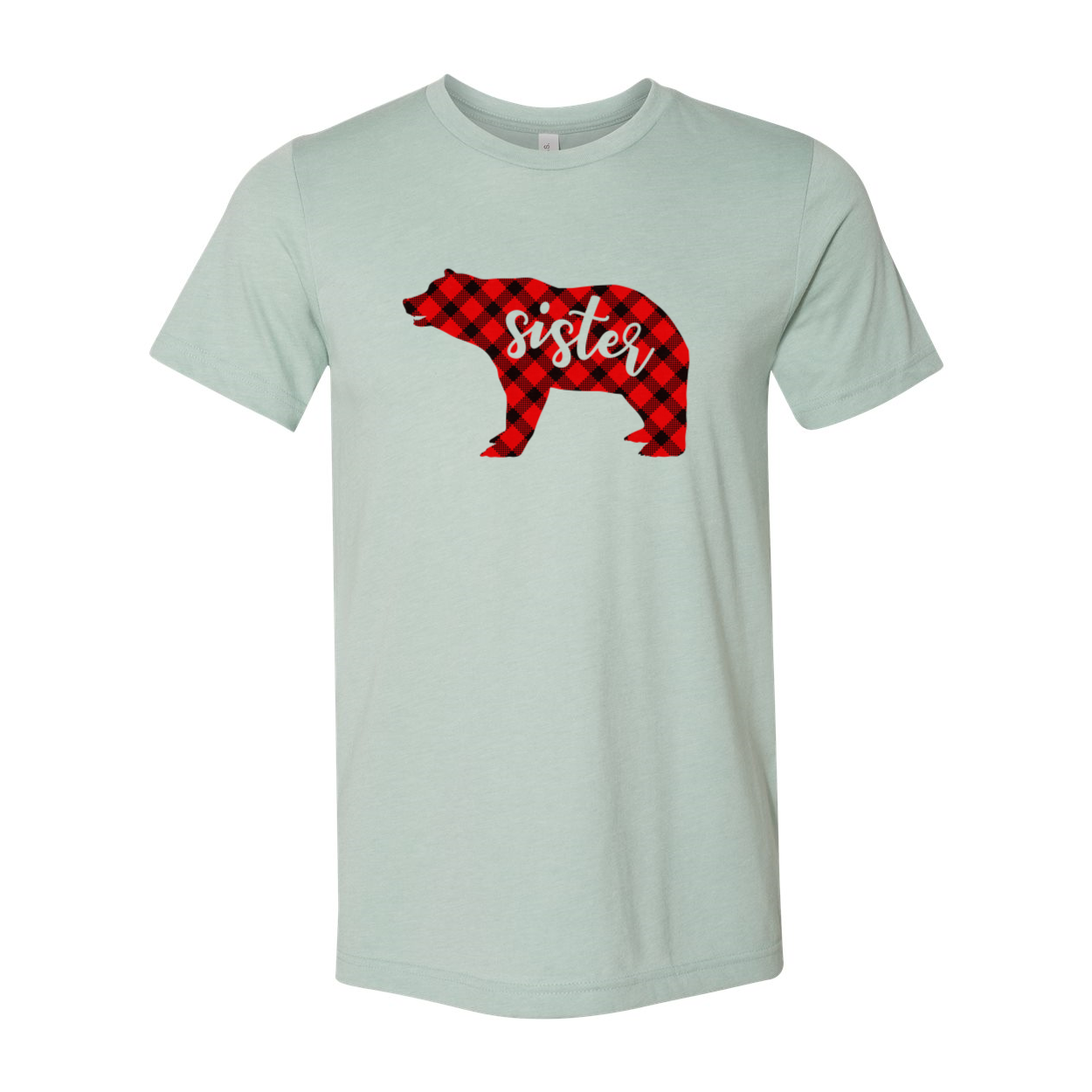 A stylish unisex Sister Bear Shirt made from soft ring spun cotton, available in multiple colors and sizes.