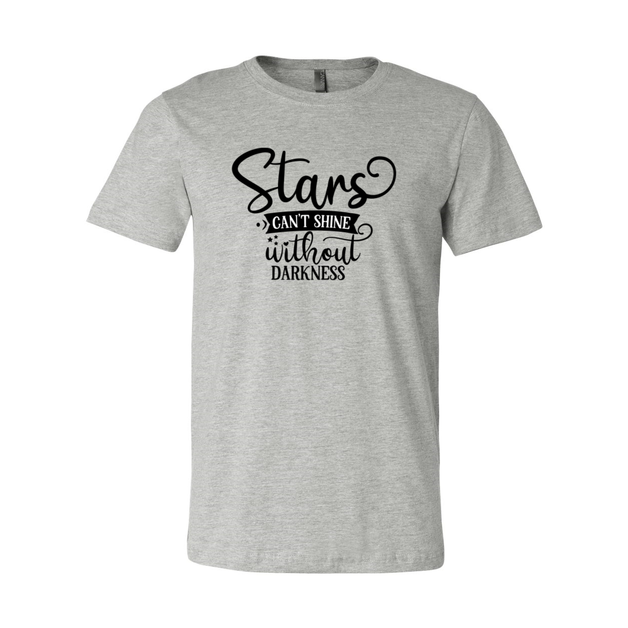 Unisex Stars Can't Shine Without Darkness Shirt in various colors, showcasing its soft fabric and stylish design.