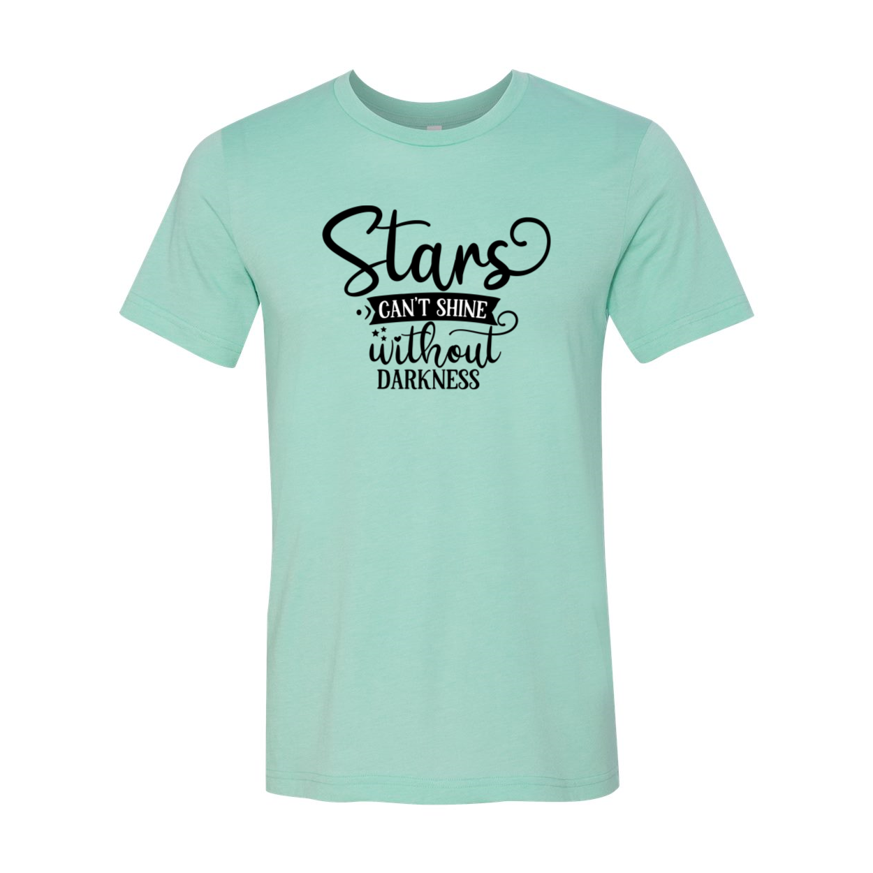 Unisex Stars Can't Shine Without Darkness Shirt in various colors, showcasing its soft fabric and stylish design.