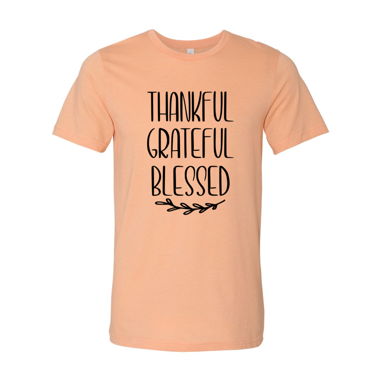 A unisex Thankful Grateful Blessed Shirt in various colors, showcasing its soft fabric and stylish design.