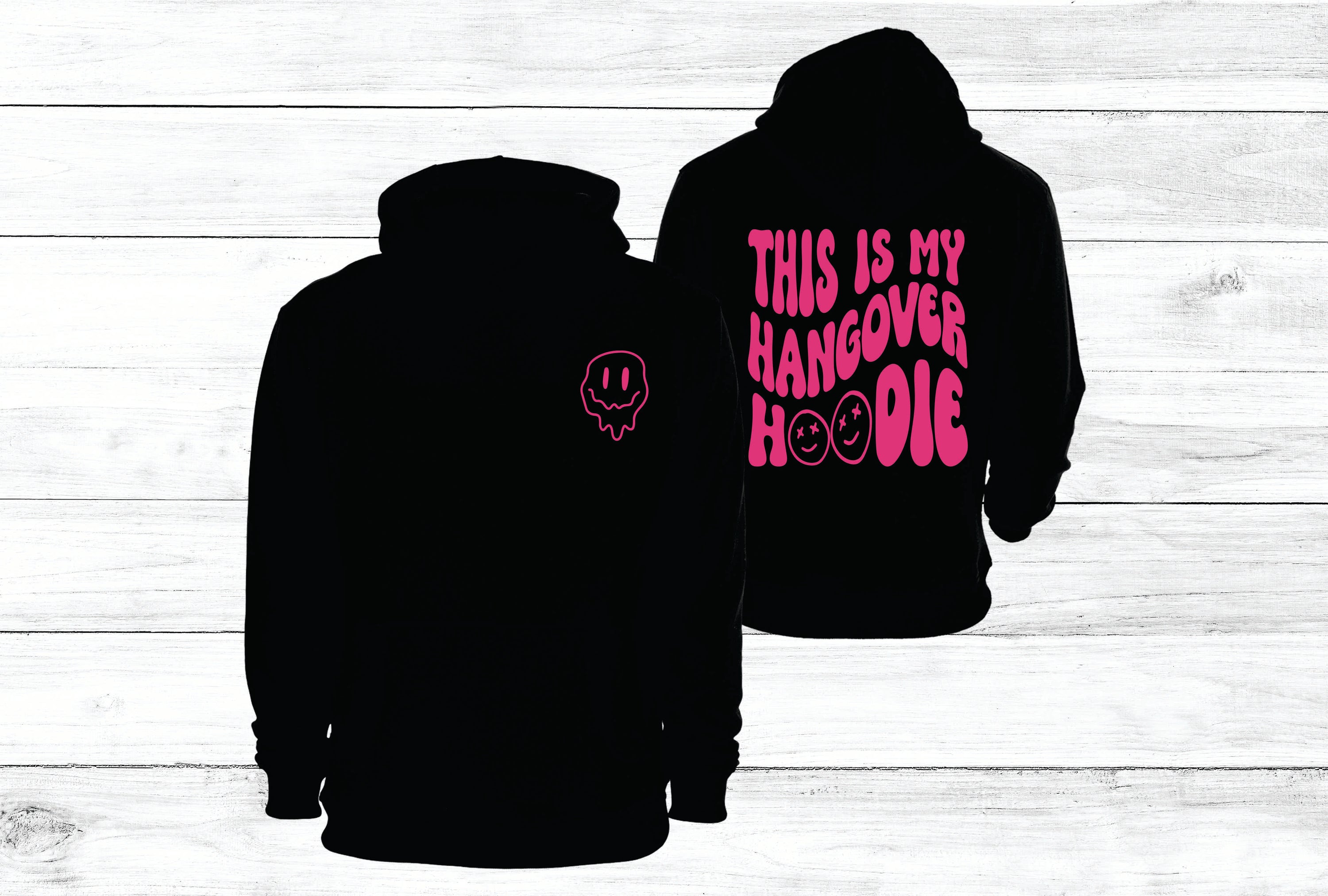 This Is My Hangover Hoodie featuring a stylish graphic print on a soft fabric, perfect for casual wear.