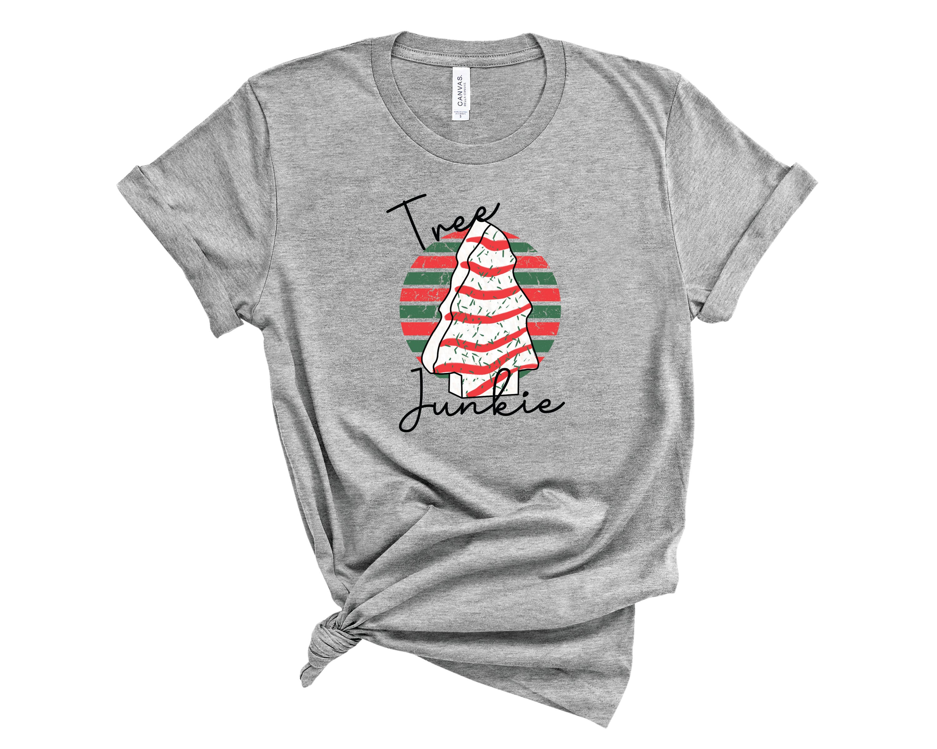 Tree Junkie Graphic Tee featuring a nature-inspired design on a soft unisex t-shirt.