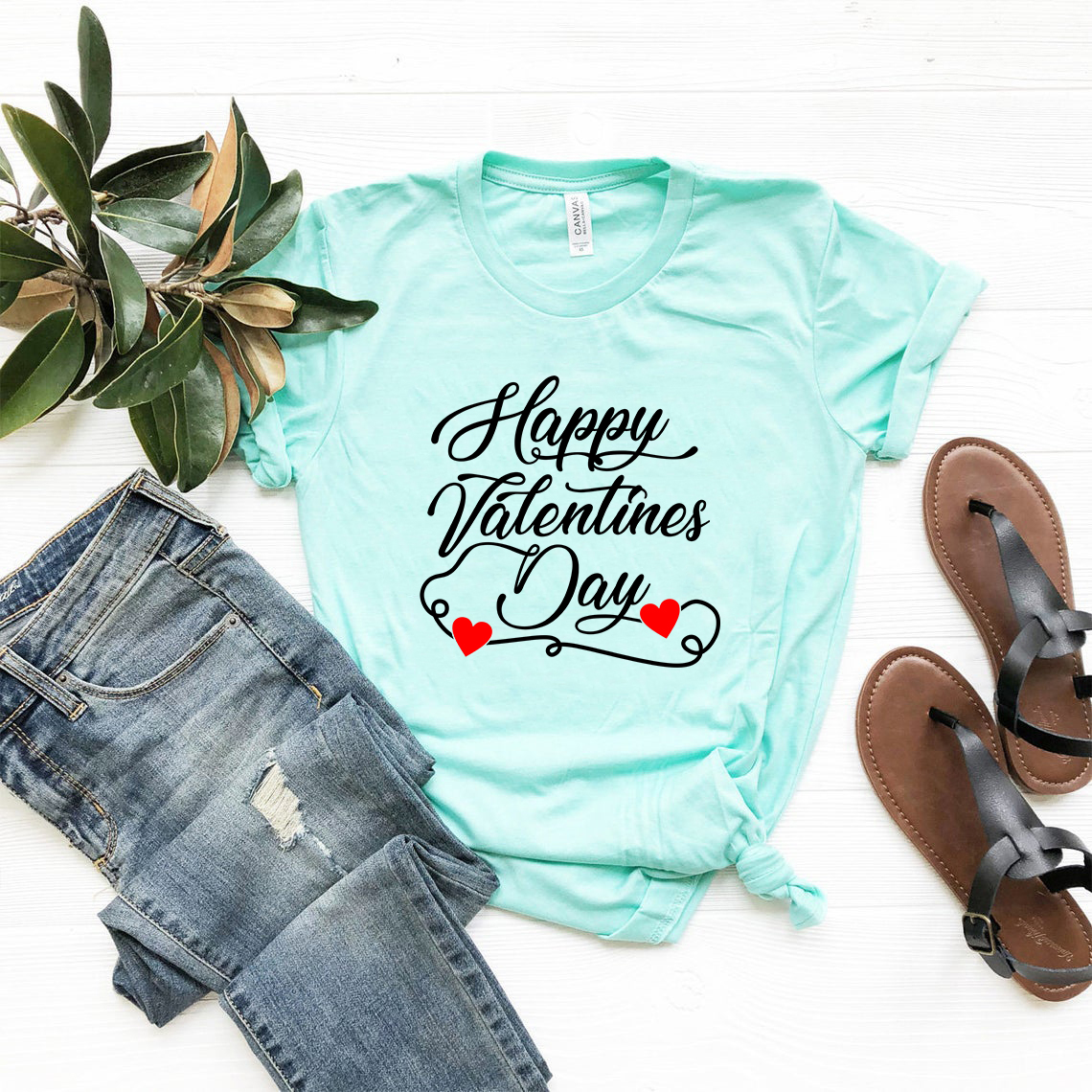 VAL0198 Happy Valentines Daddy Shirt in various colors, showcasing its soft fabric and stylish design.