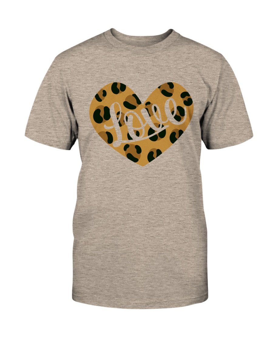 VAL0025 Love Heart Shirt in various colors, showcasing its soft fabric and stylish design.