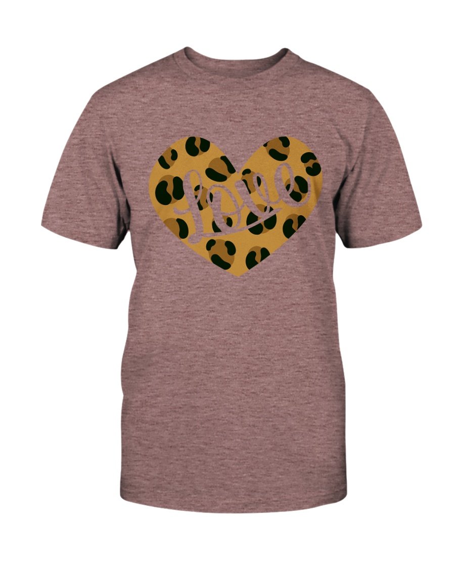 VAL0025 Love Heart Shirt in various colors, showcasing its soft fabric and stylish design.