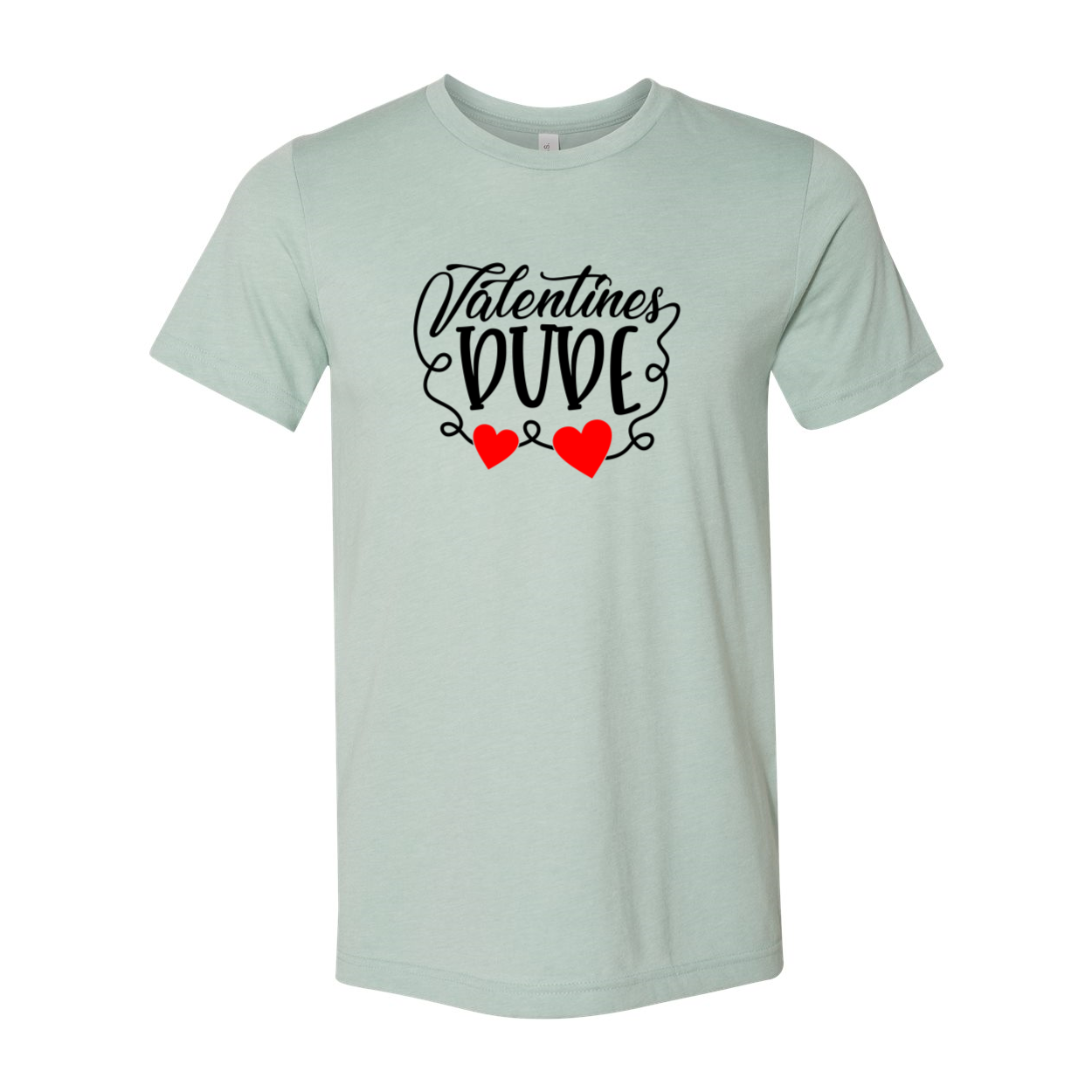 Valentines Dude Shirt in various colors, showcasing its unisex design and comfortable fit.