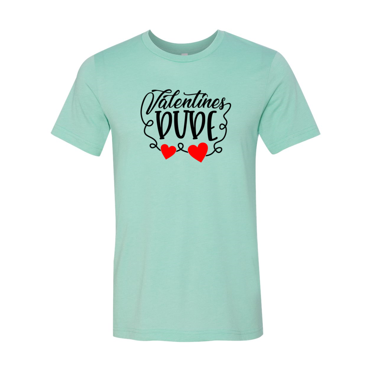 Valentines Dude Shirt in various colors, showcasing its unisex design and comfortable fit.