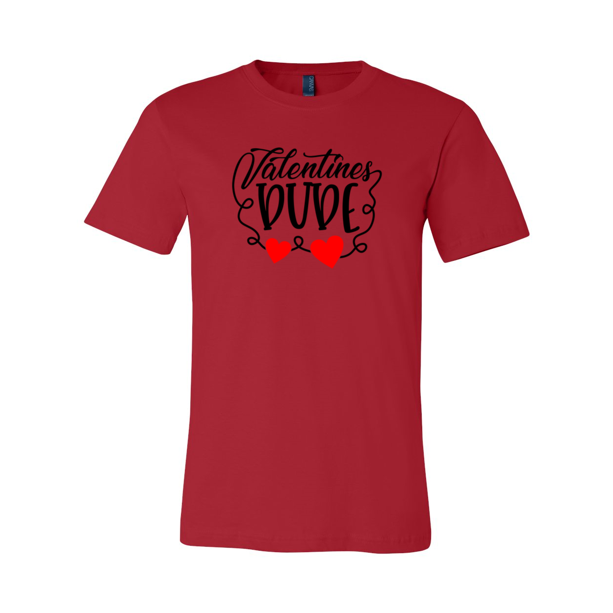 Valentines Dude Shirt in various colors, showcasing its unisex design and comfortable fit.