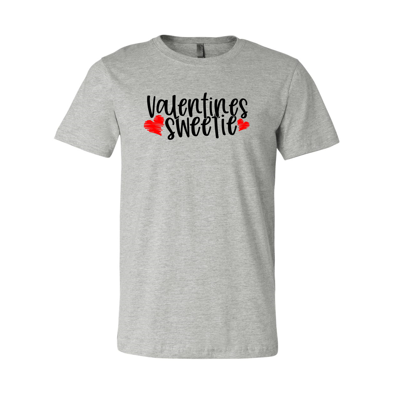 Valentines Sweetie Shirt in various colors, showcasing its soft fabric and stylish design.