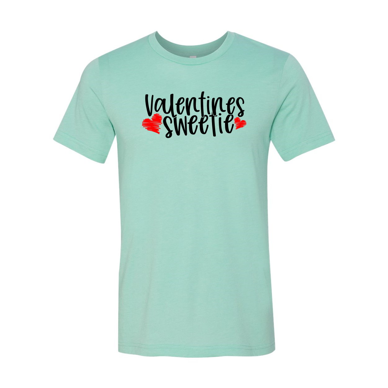 Valentines Sweetie Shirt in various colors, showcasing its soft fabric and stylish design.