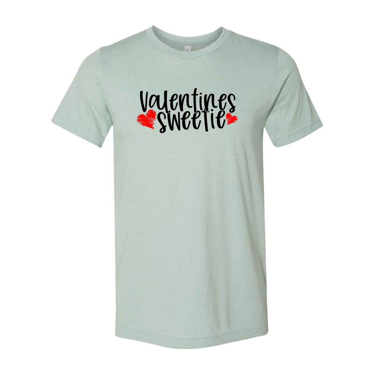 Valentines Sweetie Shirt in various colors, showcasing its soft fabric and stylish design.