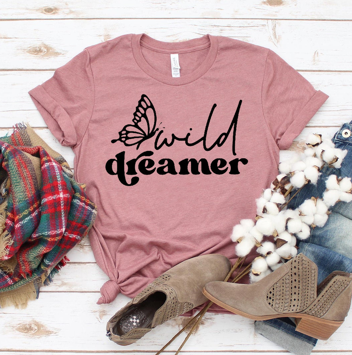 Wild Dreamer T-shirt made of premium ring spun cotton with a soft feel and high-quality flex print design.
