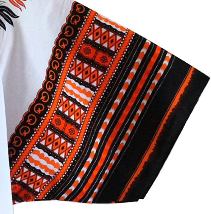 Women African Dashiki Shirt made of 100% cotton featuring vibrant colors and unique patterns, suitable for all body types.