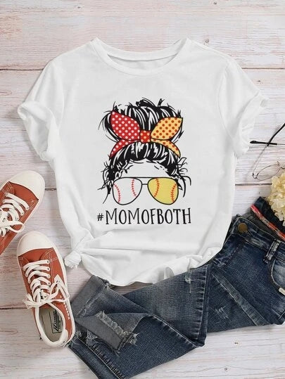 Women's Premium Cotton Printed T-Shirt in white, featuring a stylish print and made from soft cotton-rich fabric.