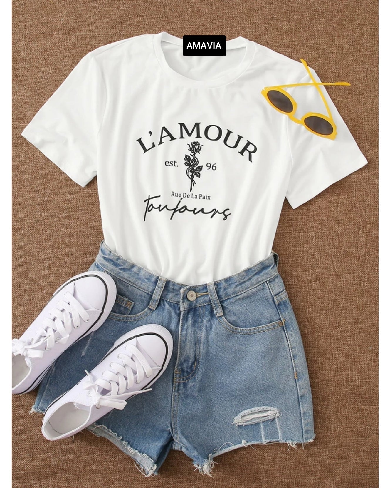 Womens Premium Cotton Printed T-Shirt in white with stylish print design, showcasing its soft fabric and comfortable fit.