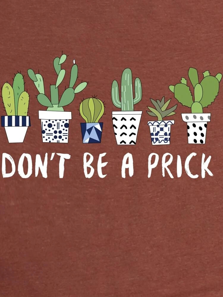 Women's Premium Cotton Printed T-Shirt in brown, featuring a stylish print and soft fabric, perfect for casual wear.