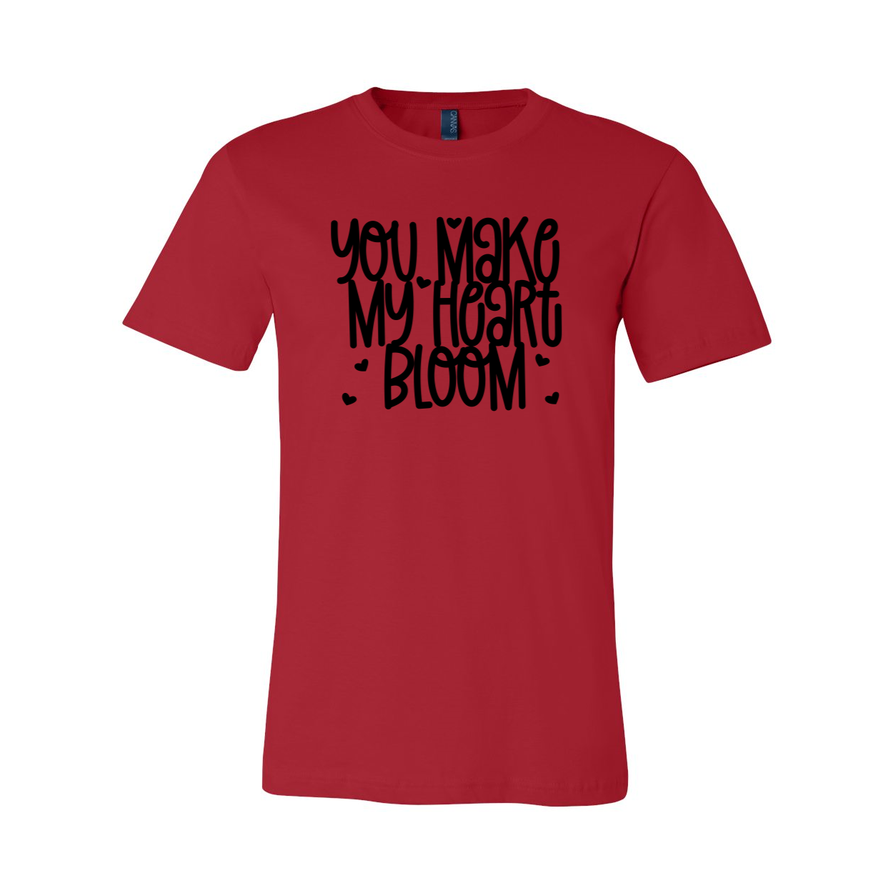 You Make My Heart Bloom Shirt in various colors, showcasing its soft fabric and stylish design.