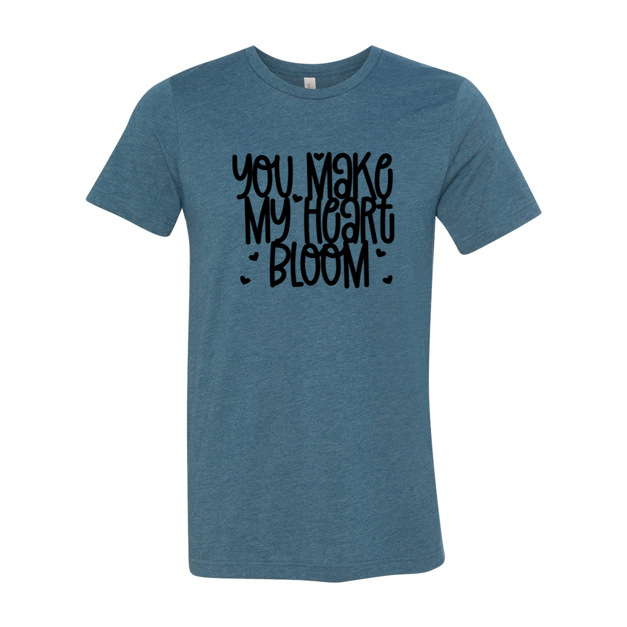 You Make My Heart Bloom Shirt in various colors, showcasing its soft fabric and stylish design.