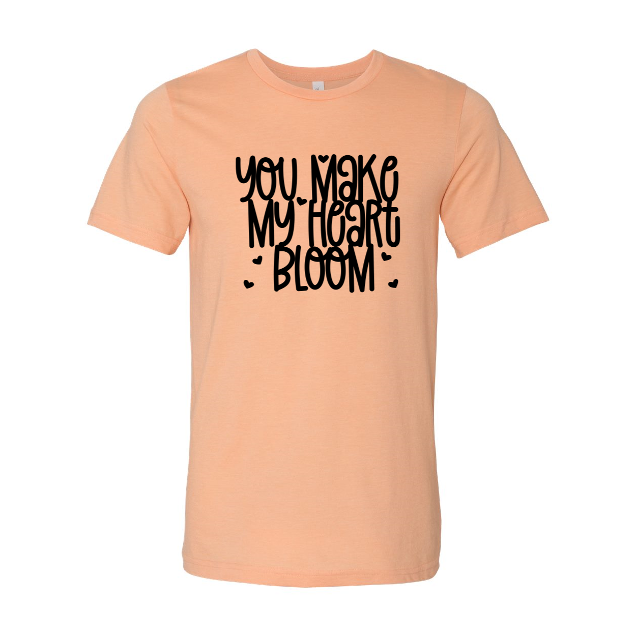 You Make My Heart Bloom Shirt in various colors, showcasing its soft fabric and stylish design.