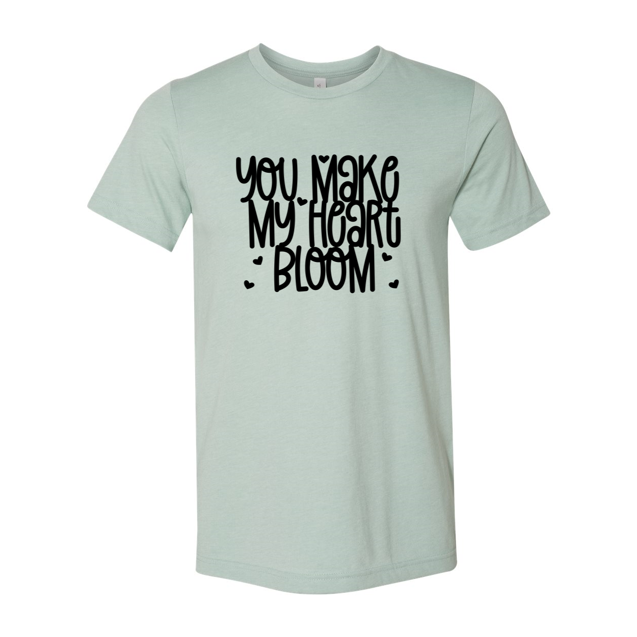You Make My Heart Bloom Shirt in various colors, showcasing its soft fabric and stylish design.