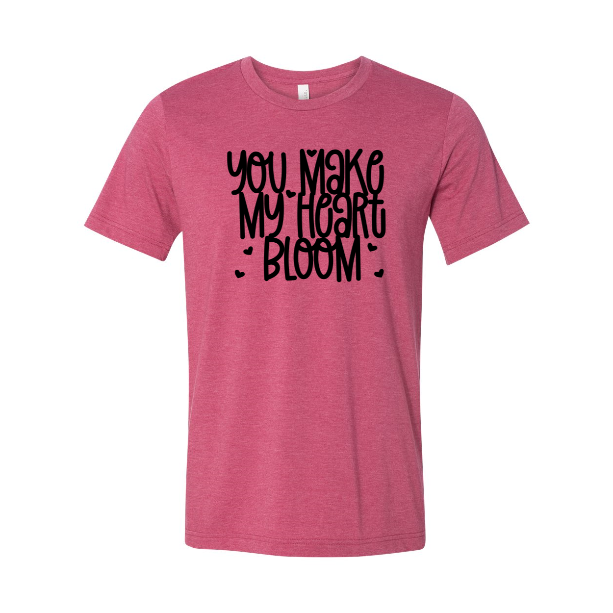 You Make My Heart Bloom Shirt in various colors, showcasing its soft fabric and stylish design.