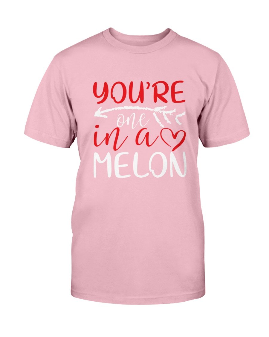You're One In A Melon Shirt displayed in various colors, showcasing its soft fabric and stylish design.