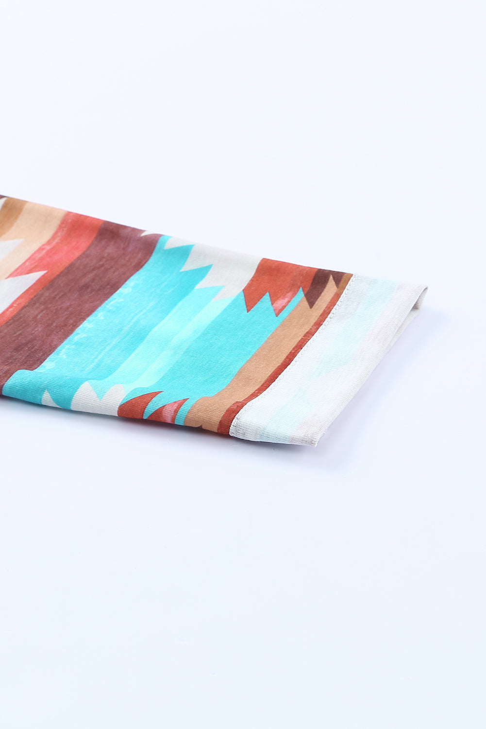 Aztec Buttoned Pocket Chest Shirt Shacket featuring a unique print, buttoned pockets, and long sleeves, perfect for casual and Western styles.