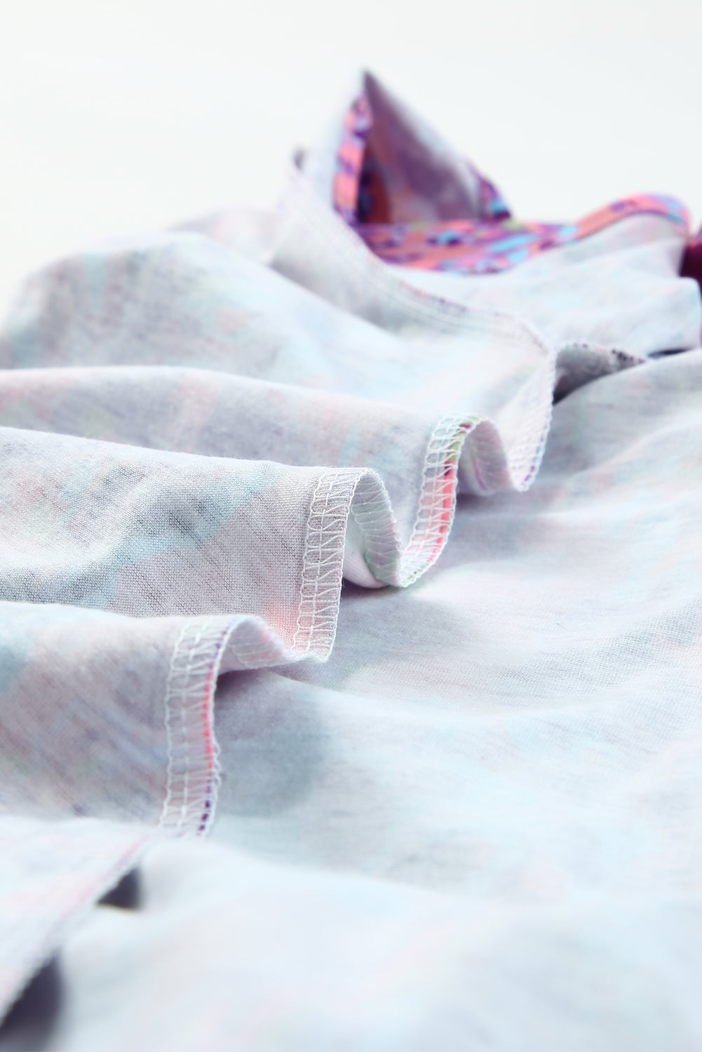 Lavender Floral Print Cold Shoulder Blouse featuring elegant floral patterns and stylish cold shoulder design.