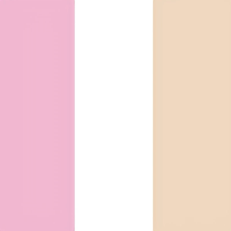 24Pcs Extra Long Press On Nails featuring transparent pink and white stripes in a ballerina shape, perfect for stylish manicures.