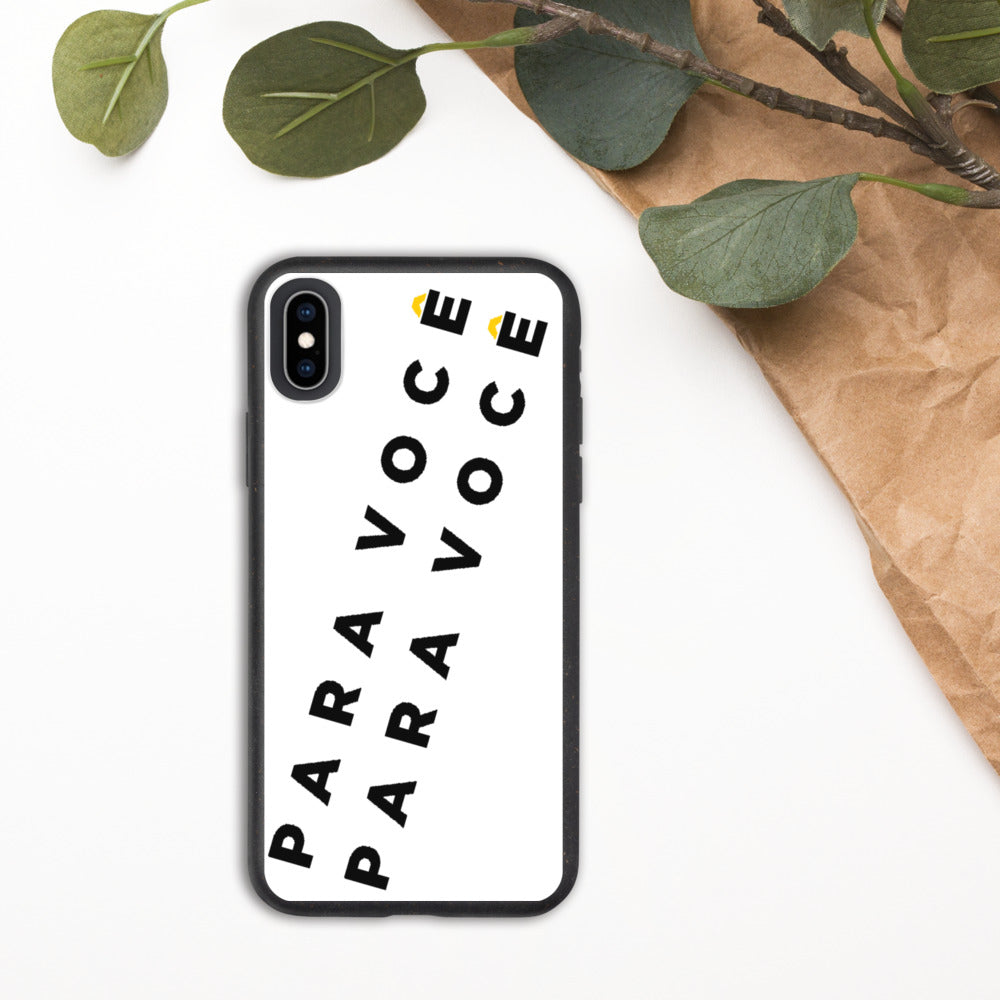 2882Sport™ biodegradable iPhone case made from natural materials, showcasing its unique design and eco-friendly features.