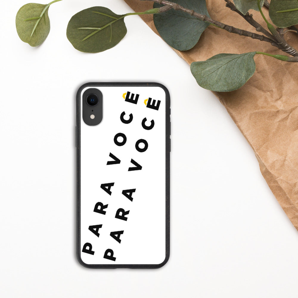 2882Sport™ biodegradable iPhone case made from natural materials, showcasing its unique design and eco-friendly features.