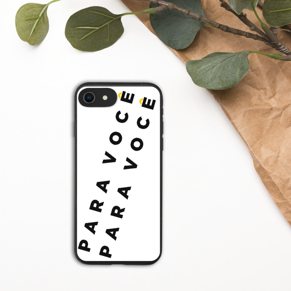 2882Sport™ biodegradable iPhone case made from natural materials, showcasing its unique design and eco-friendly features.