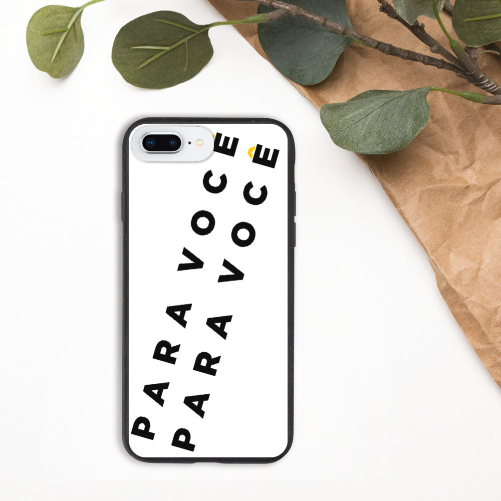 2882Sport™ biodegradable iPhone case made from natural materials, showcasing its unique design and eco-friendly features.