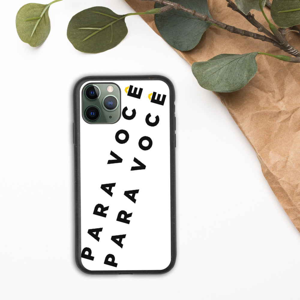 2882Sport™ biodegradable iPhone case made from natural materials, showcasing its unique design and eco-friendly features.