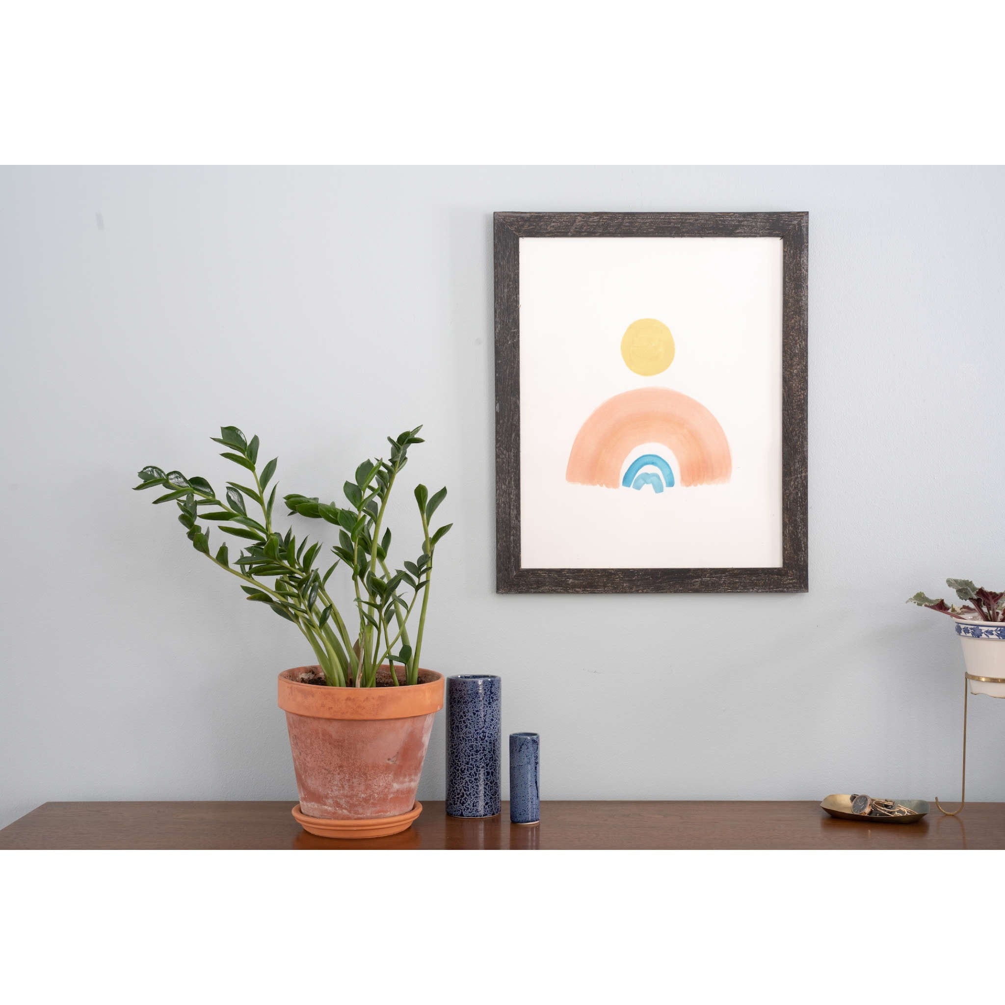 4x4 Rustic Farmhouse Black Wood Frame showcasing a unique handmade design with reclaimed wood.