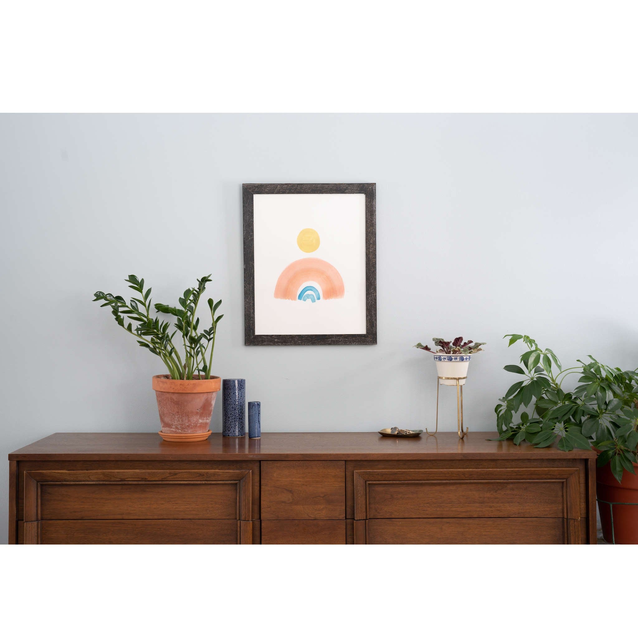 4x4 Rustic Farmhouse Black Wood Frame showcasing a unique handmade design with reclaimed wood.