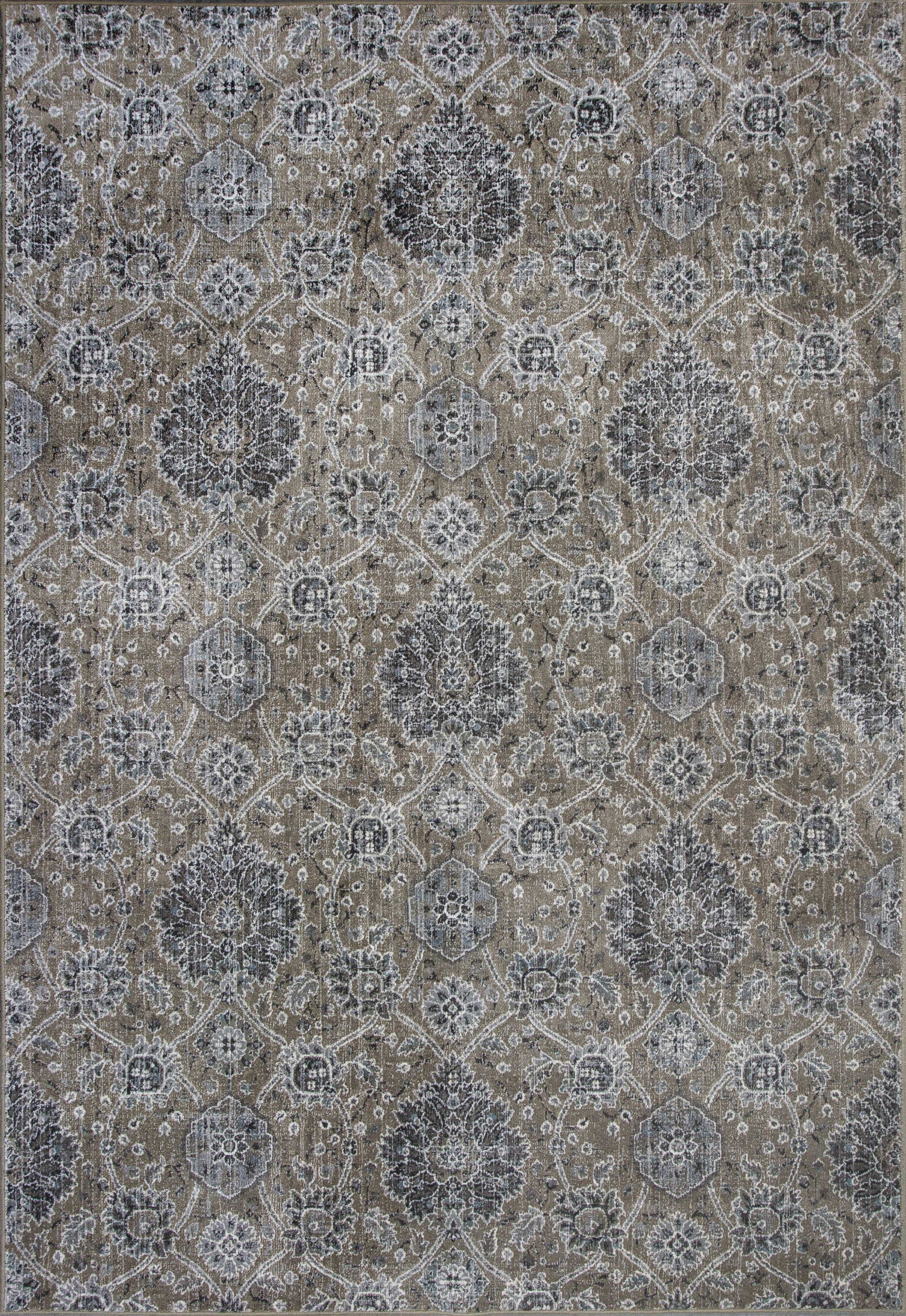 5' x 7' Viscose Sand Area Rug featuring elegant kashan design in soft sand color, perfect for enhancing home decor.