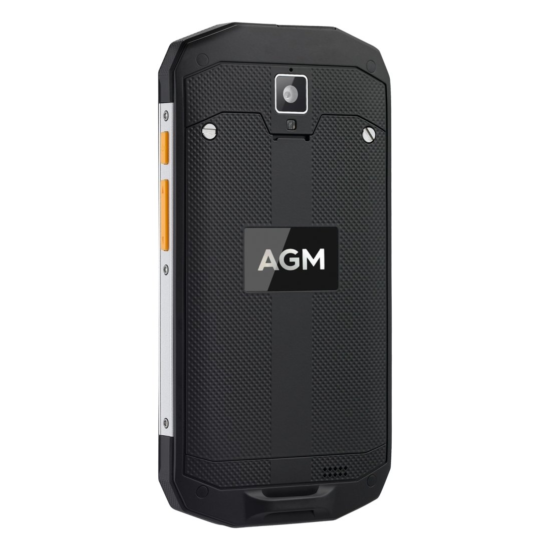 AGM A8 Triple Proofing Phone showcasing its rugged design, Gorilla Glass 3 display, and dual SIM slots.