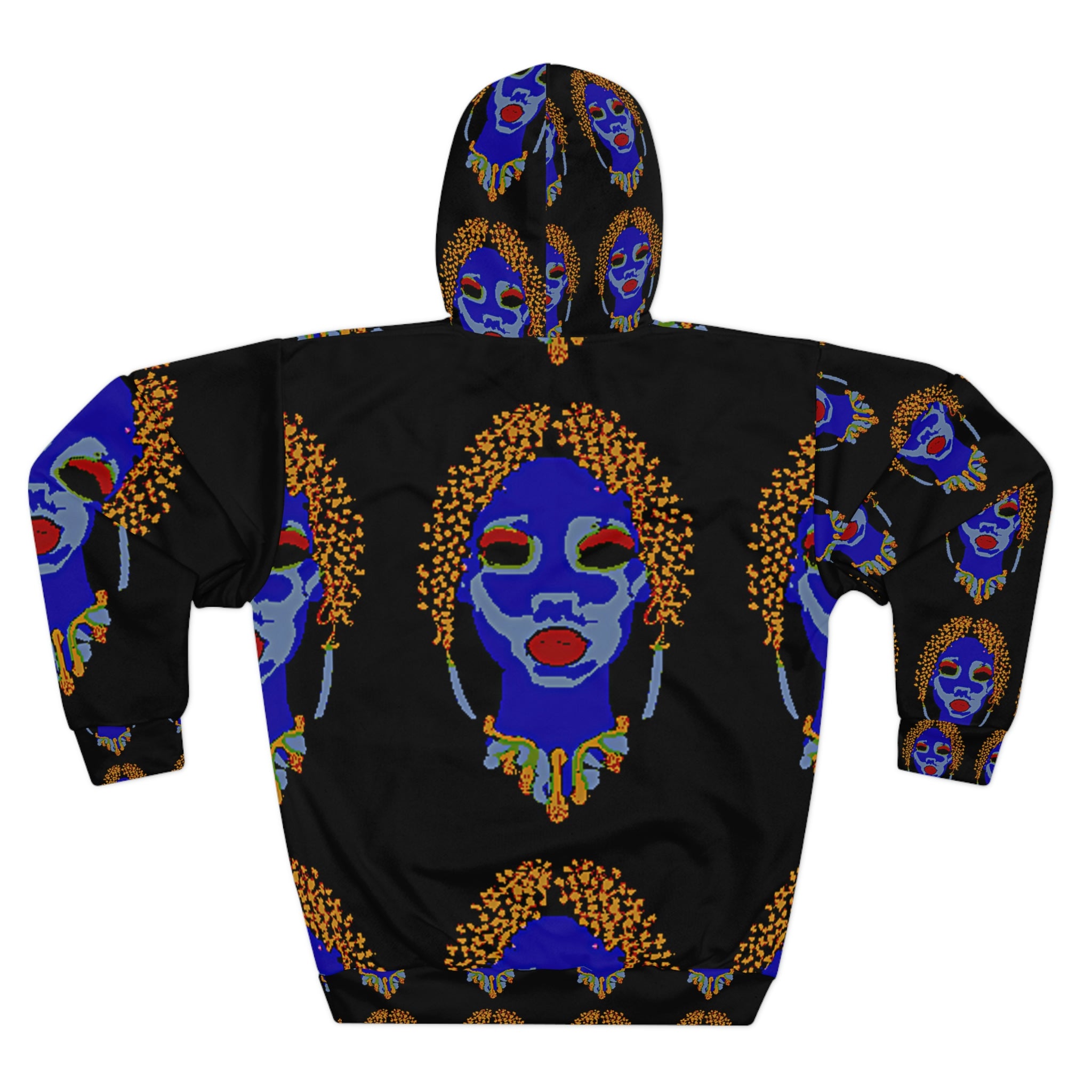 Ancient Ones Graphica Hoodie featuring a large front pocket and adjustable drawstring hood, made from a soft polyester-cotton blend.
